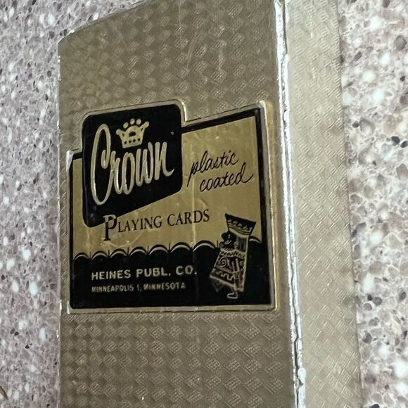 Vintage Playing Cards ~ Crown ~ Plastic Coated - Picture 5 of 5